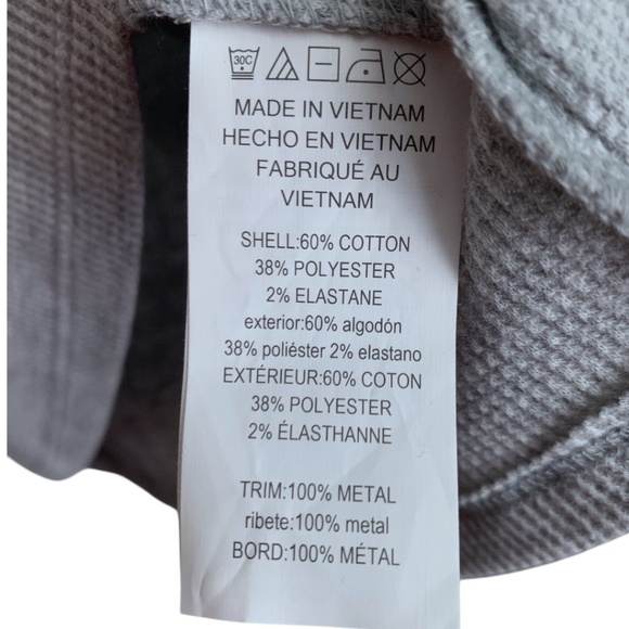 Michael Kors Women's Gray Shirt Size Medium Top Cowl Long Sleeve - Picture 3 of 6